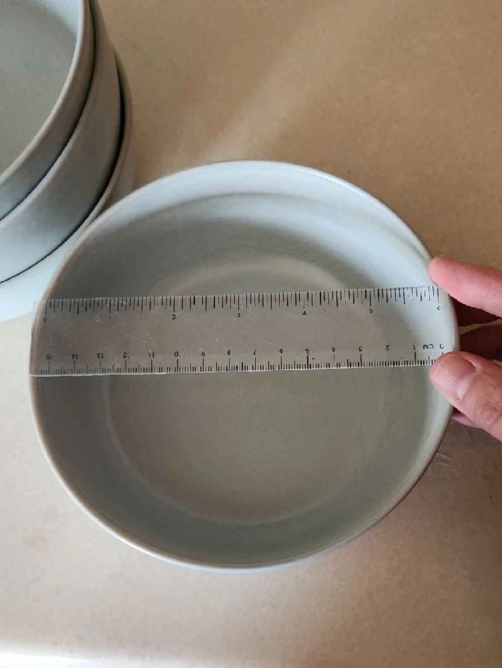 Pottery Barn Pale Blue Ceramic Serving Bowls - Set of 4 Cottagecore